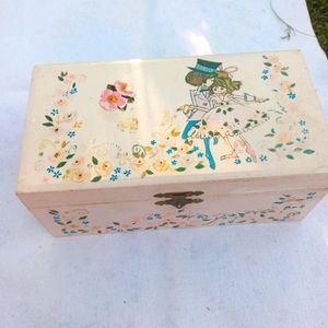 vintage jewelry box ballerina spins musical